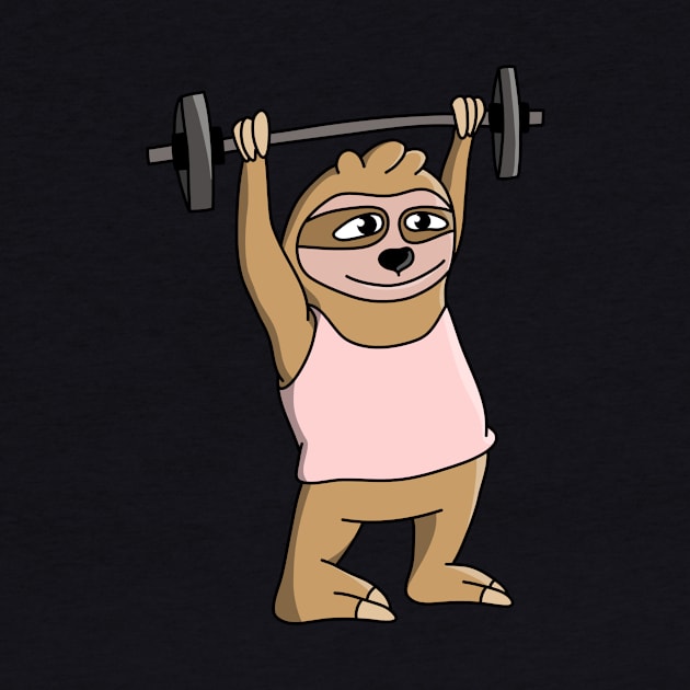 Funny Workout Sloth by Foxxy Merch